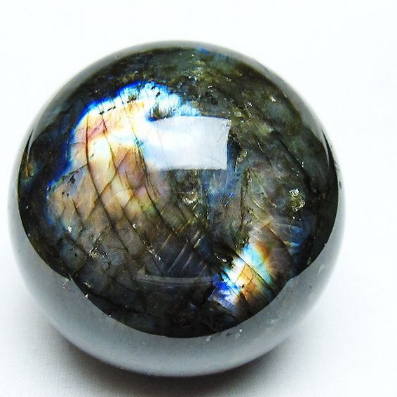 ラブラドライト 丸玉 64mm [T484-2722]