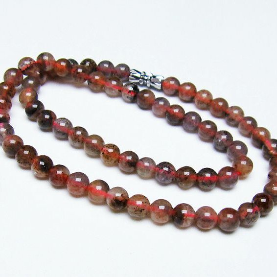 ストロベリークォーツ ネックレス 6mm [T489-1458]