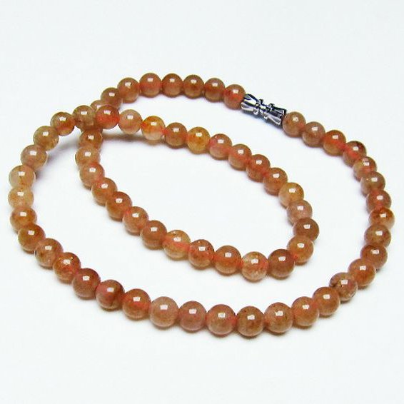 ストロベリークォーツ ネックレス 6mm [T489-1508]