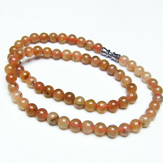 ストロベリークォーツ ネックレス  6mm [T489-1520]