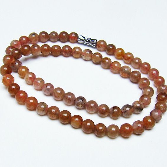 ストロベリークォーツ ネックレス 6mm [T489-1545]