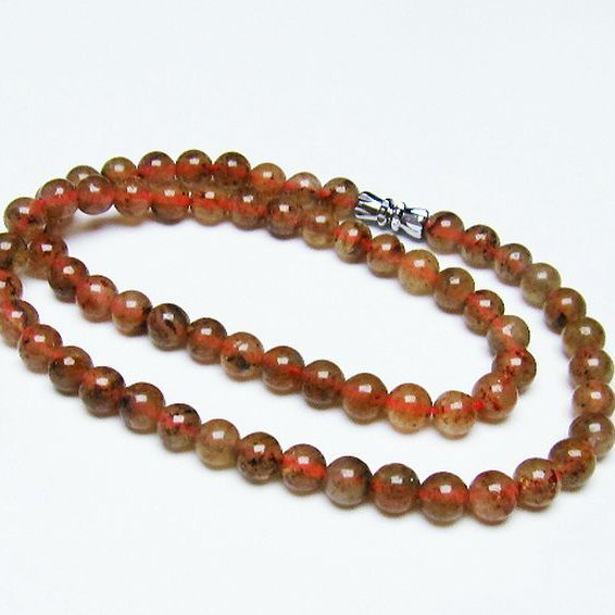 ストロベリークォーツ ネックレス 6mm [T489-1560]