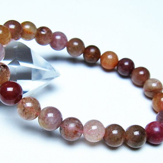 アフリカンストロベリークォーツ ブレスレット 8mm [t489-1659]