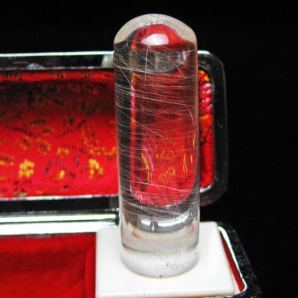 豪華ルチル 印材　※別途料金で篆刻可能 13mm [T49-279]