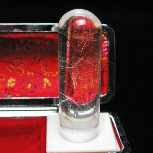 豪華ルチル 印材　※別途料金で篆刻可能 13mm [T49-280]