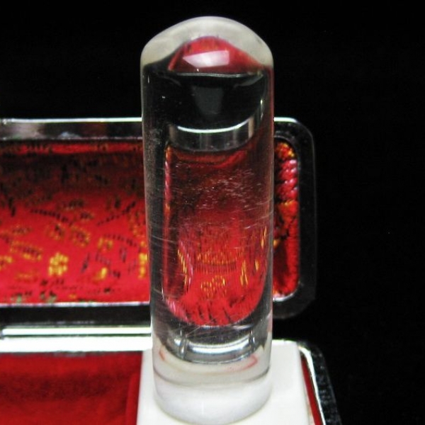 豪華ルチル 印材　※別途料金で篆刻可能 15mm [T49-300]