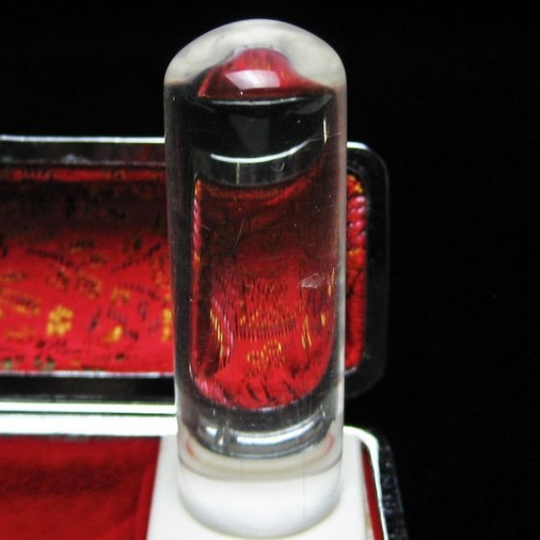 豪華ルチル 印材　※別途料金で篆刻可能 16mm [T49-301]