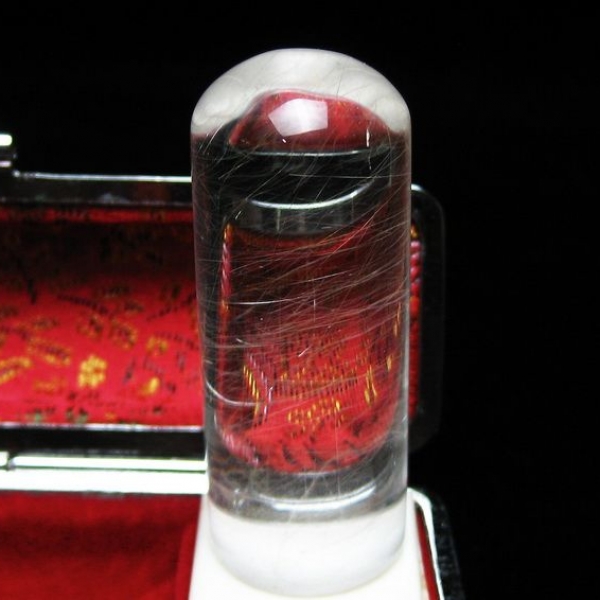 豪華ルチル 印材　※別途料金で篆刻可能 19mm [T49-304]