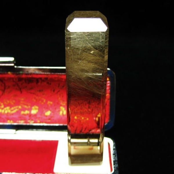 ルチル 印材　※別途料金で篆刻可能 14mm [T49-336]