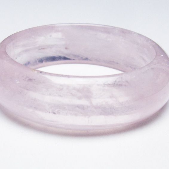 ローズクォーツ バングル 53mm [T492-3648]