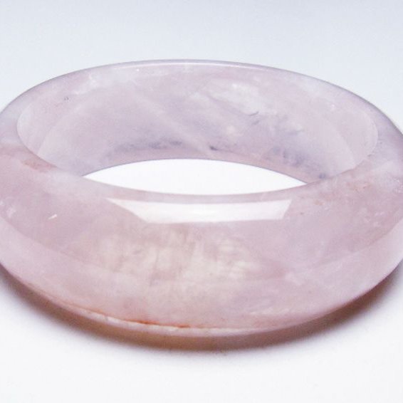 ローズクォーツ バングル 59mm [T492-3736]