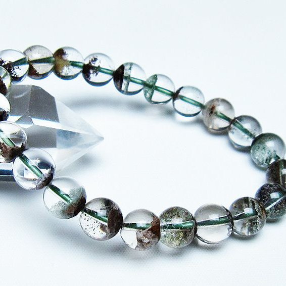 グリーンガーデン＆グリーンファントムブレス 高品質]グリーンガーデンファントムクォーツ ブレスレット 13