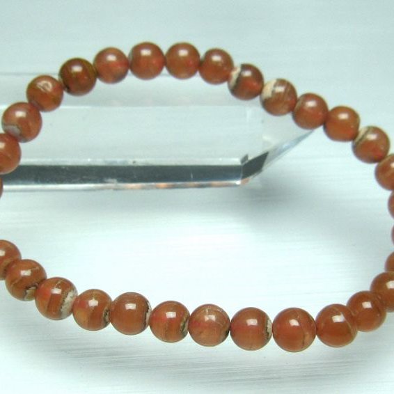 インカローズ ロードクロサイト ブレスレット 6mm [T494-1464]