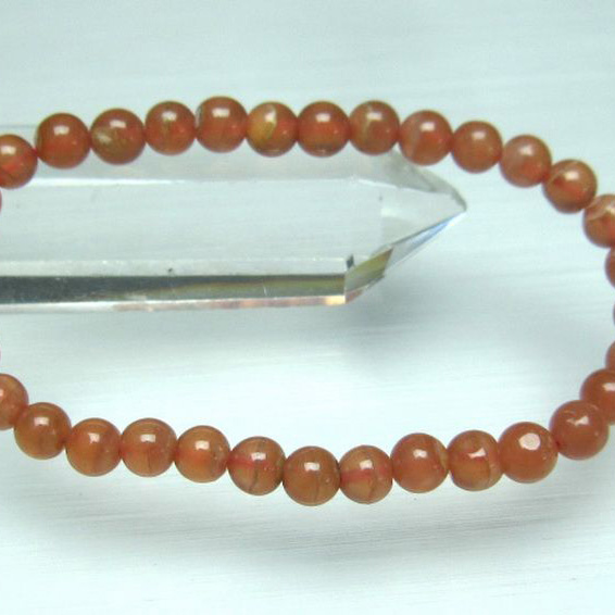 インカローズ ロードクロサイト ブレスレット 6mm [T494-1483]