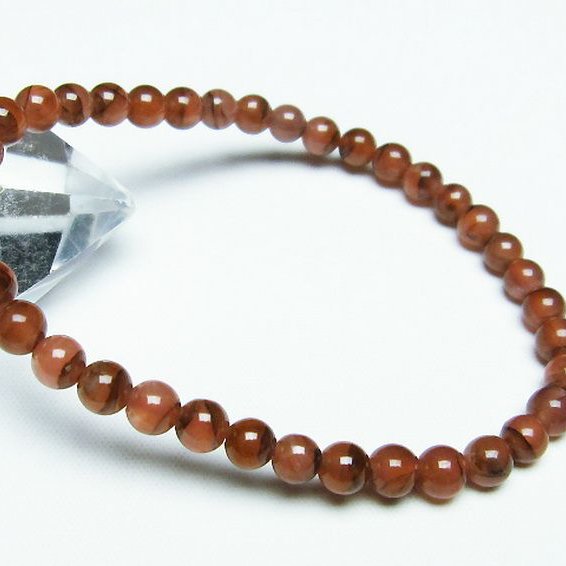 インカローズ ロードクロサイト ブレスレット 5mm [T494-2882]