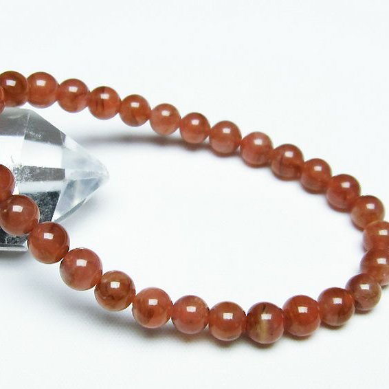 インカローズ ロードクロサイト ブレスレット 6mm [T494-2908]