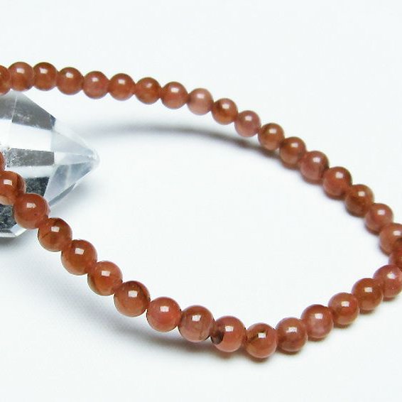 インカローズ ロードクロサイト ブレスレット 5mm [T494-2912]