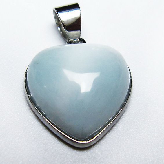 ラリマーハート ペンダント [T495-3976]