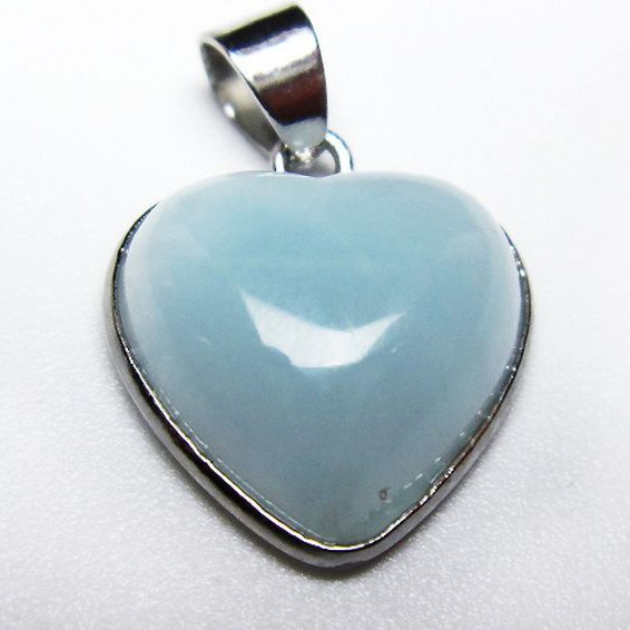 ラリマーハート ペンダント [T495-4054]