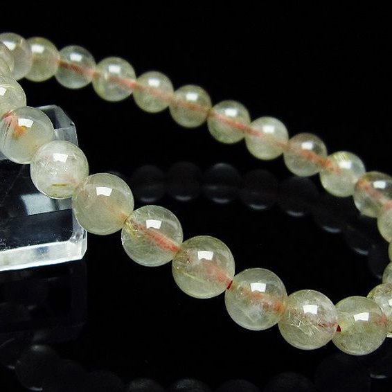 金針ルチル水晶 ブレスレット 7mm [t5-21444]