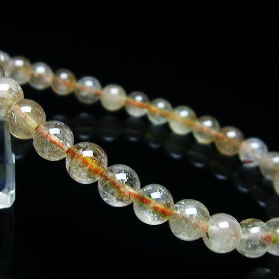 金針ルチル水晶 ブレスレット 6mm [t5-21824]
