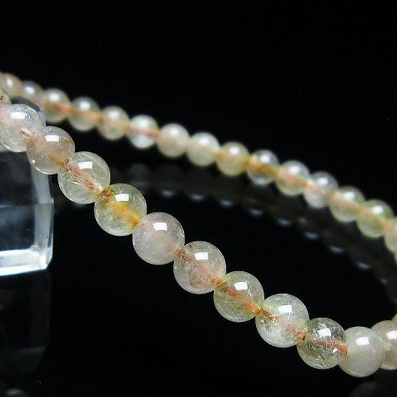 金針ルチル水晶 ブレスレット 5mm [t5-21845]