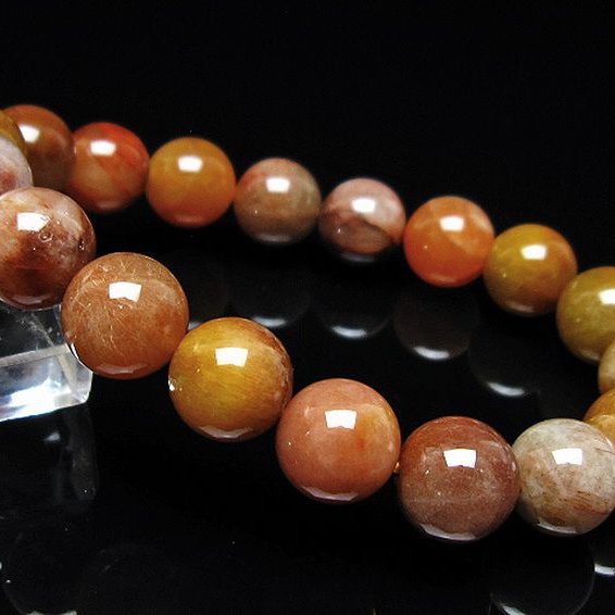 金針ルチル水晶 ブレスレット 11mm [t5-21892]