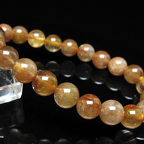 金針ルチル水晶 ブレスレット 8mm [t5-22017]