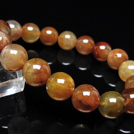 金針ルチル水晶 ブレスレット 11mm [t5-22031]