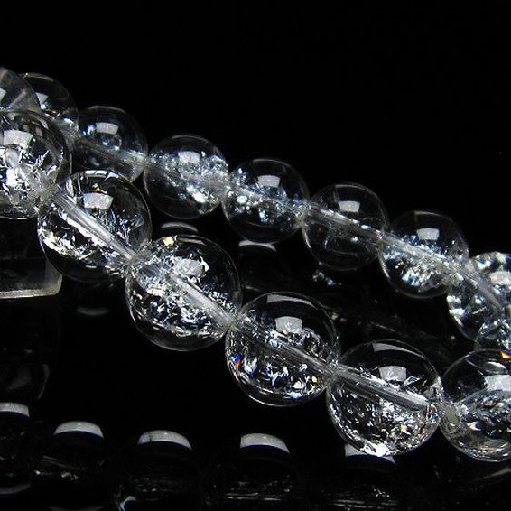 アイリスクォーツ 虹入り レインボークラック水晶 ブレスレット 14mm [T502-8552]