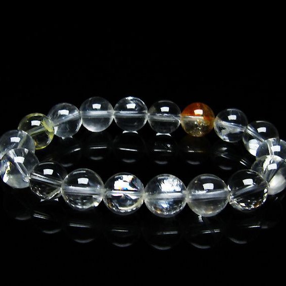 アイリスクォーツ 虹入り  レインボー水晶  ブレスレット  11mm [T506-2245]