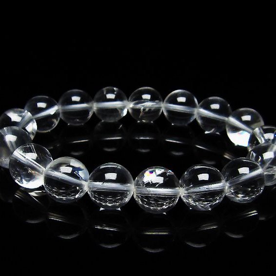 アイリスクォーツ 虹入り  レインボー水晶  ブレスレット  12mm [T506-2304]