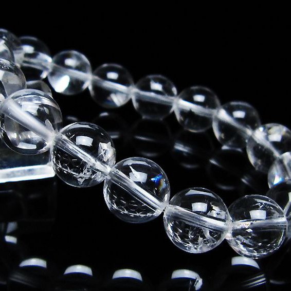 アイリスクォーツ 虹入り レインボー水晶 ブレスレット 12mm [T506-2631]