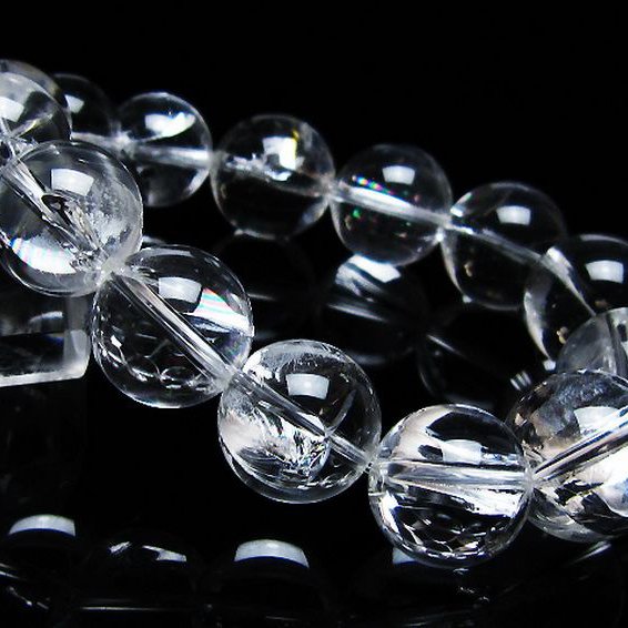 アイリスクォーツ 虹入り レインボー水晶 ブレスレット 16mm [T506-2697]