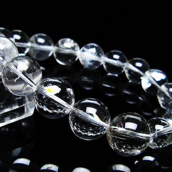 アイリスクォーツ 虹入り レインボー水晶 ブレスレット 11mm [T506-2811]