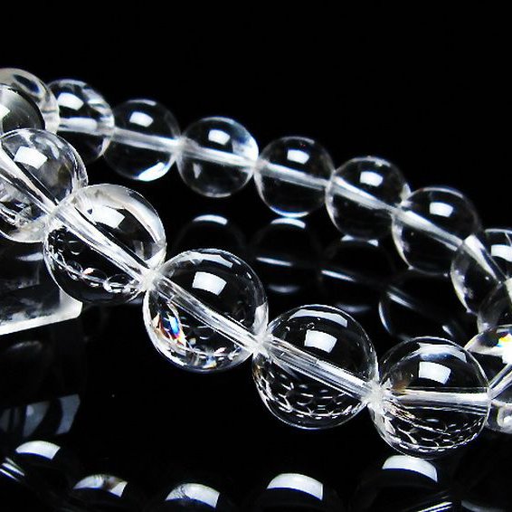 アイリスクォーツ 虹入り レインボー水晶 ブレスレット 13mm [T506-2820]