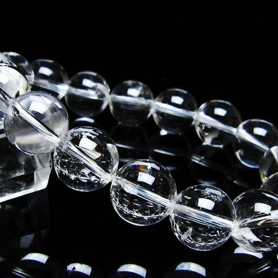 アイリスクォーツ 虹入り レインボー水晶 ブレスレット 14mm [T506-2826]