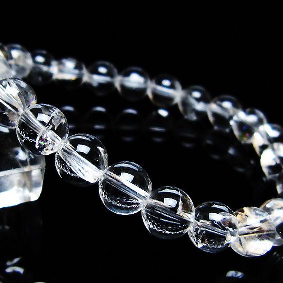 アイリスクォーツ 虹入り レインボー水晶 ブレスレット 8mm [T506-2864]