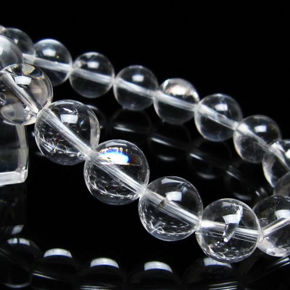 アイリスクォーツ 虹入り レインボー水晶 ブレスレット 12mm [t506-2958]