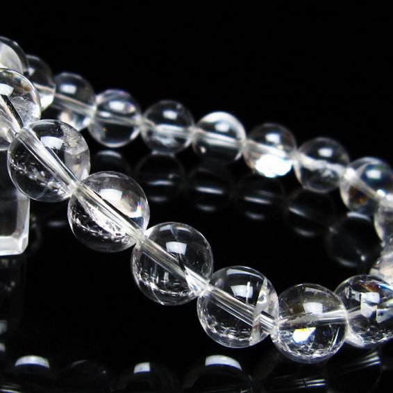 アイリスクォーツ 虹入り レインボー水晶 ブレスレット 10mm [t506-2974]