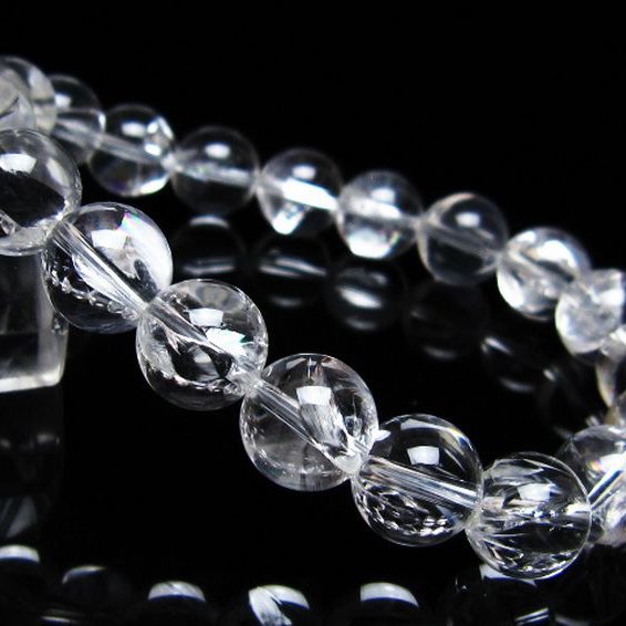 アイリスクォーツ 虹入り レインボー水晶 ブレスレット 10mm [t506-3038]