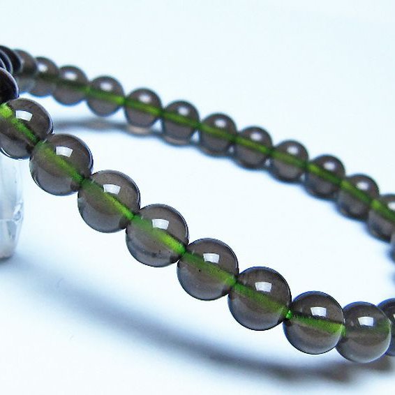 チンターマニストーン アリゾナ州産 天然ガラス ブレスレット