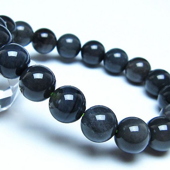 チンターマニストーン アリゾナ州産 天然ガラス ブレスレット