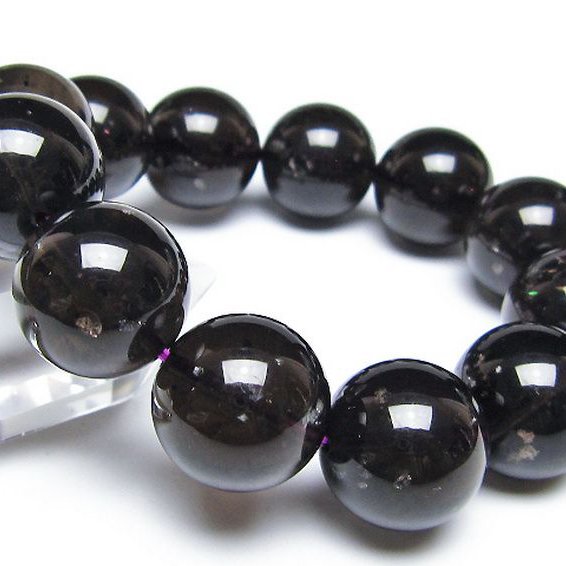 コロンビアナイト コロンビア産 天然ガラス ブレスレット 19mm [t521-2727]