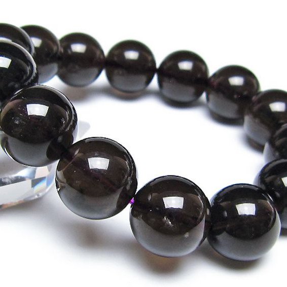 コロンビアナイト コロンビア産 天然ガラス ブレスレット 15mm [t521-2732]