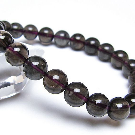 コロンビアナイト コロンビア産 天然ガラス ブレスレット 8mm [t521-2791]