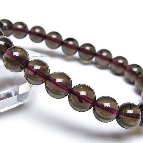 コロンビアナイト コロンビア産 天然ガラス ブレスレット 8mm [t521-2796]