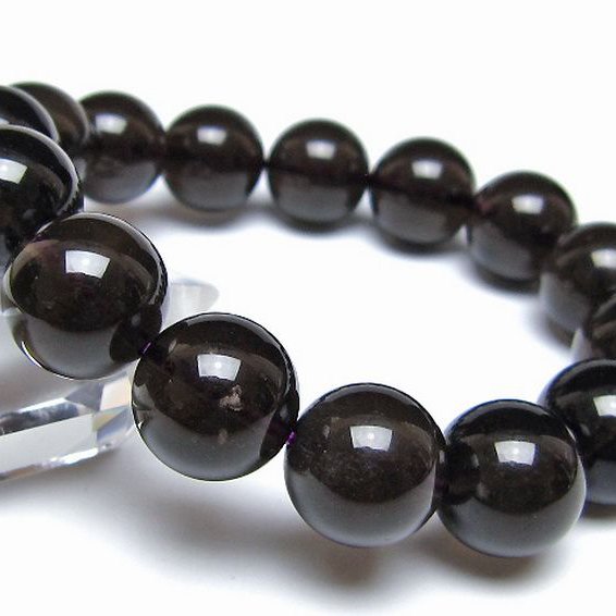 コロンビアナイト コロンビア産 天然ガラス ブレスレット 15mm [t521-2820]