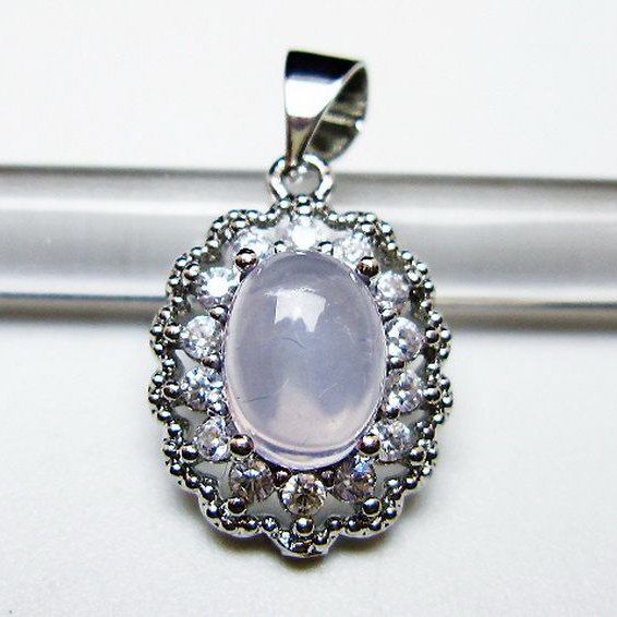 スコロライト（ラベンダークォーツ） ペンダント [T525-2156]