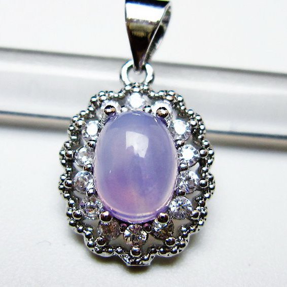 スコロライト（ラベンダークォーツ） ペンダント [T525-2166]